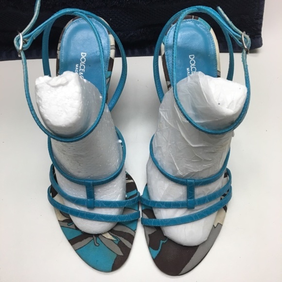 Dolce & Gabbana Shoes - Dolce and Gabbana Strappy Wedge Sandals